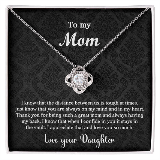 To My mom | Love Knot Necklace